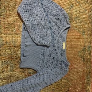 Women's Blue Knit Sweater